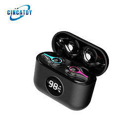 CINCATDY Tai Nghe Bluetooth Earbuds Gaming Headset True Wireless Headphone SE-16 Dock Sạc có Led Báo Pin Kép SE-10