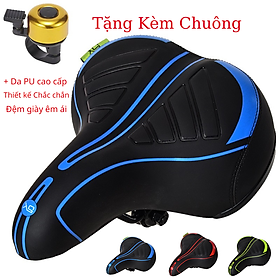 Yên xe đạp thể thao , Yên xe đạp siêu êm , Chính hãng Sengxin , da PU cao cấp - Tặng kèm chuông 04