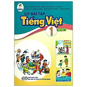 Sách Vở bài tập Tiếng Việt 1- tập hai- Cánh Diều (Kèm bìa nilong bao sách) - Cty Sách & Thiết Bị Trường Học TP.HCM