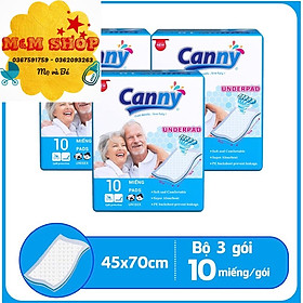 Bộ 3 tấm đệm lót Canny 45x70cm 10 miếng/gói