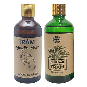 Combo 2 Chai Tinh Dầu Tràm + Tinh Dầu Tràm Nguyên Chất Ngọc Tuyết (100ml x 2)