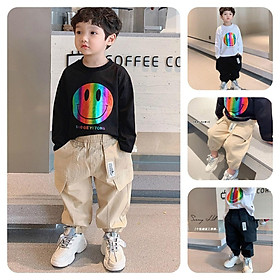 QK10Size90-130 (9-25kg)Quần Kaki bé traiThời trang trẻ Em hàng quảng châu