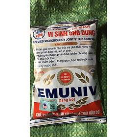 Chế phẩm vi sinh xử lý phế thải hữu cơ Emuniv gói 200gr