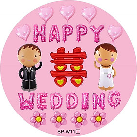 Set bóng bay trang trí Phòng Cưới MSW11