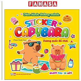 Sách - Sticker Capybara - Tìm Vật Ẩn Giấu - Vương Quốc Đồ Chơi