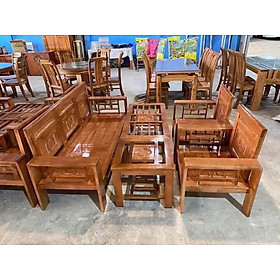 Mua bộ bàn ghế phòng khách gỗ sồi cánh gián