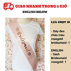 Dây đeo chéo tiệc chia tay độc thân Bride To Be sash ctdt32