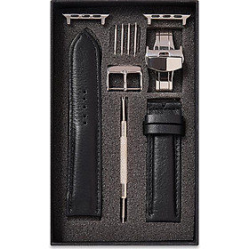 Dây đồng hồ SAM Leather SAM005ABD - Dây da đồng hồ Apple Watch 38/40 – 42/44, dây đồng hồ da bò Size 20mm/22mm, Dây đeo đồng hồ phù hợp các loại ( Swatch, Apple 1,2,3,4,5, Iwatch và đồng hồ cổ điển )