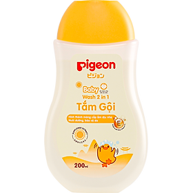 Tắm gội dịu nhẹ Pigeon Hoa hướng dương 200ml/700ml (MẪU MỚI)