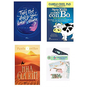 Combo Tuổi trẻ đáng giá bao nhiêu + Nhà giả kim + Ngày xưa có một con bò - Tặng kèm bookmark PĐ