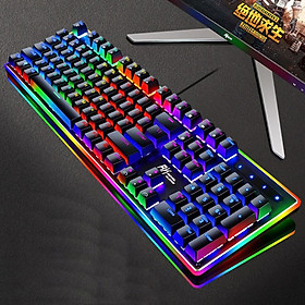 Bàn phím cơ chơi game ROYAL KLUDGE RK951 full size 104 phím có Led Viền nhiều chế độ Led nền - Hàng chính hãng
