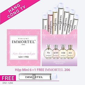 Bộ Nước Hoa IMMORTEL Mini 6 +1 Free 206 - Eau De Parfum