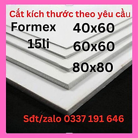 Bìa mô hình - 40x60 60x60 80x80 15mm (Bìa làm handmade, Formex 15li , Fomex 15ly, Fomic)