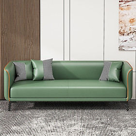 Ghế Sofa Da Phong Cách Tối Giản Hiện Đại Cho Phòng Khách Vừa Và Nhỏ, Căn Hộ Dịch Vụ Mã HB-12