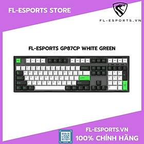 Mua Bàn phím cơ FL-Esports GP87CP Gasket Mount White and Green - Hàng chính hãng