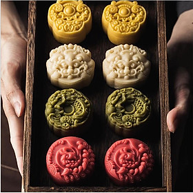 Mua Khuôn bánh trung thu 5D 75g 1 mặt TỨ LINH mẫu mới