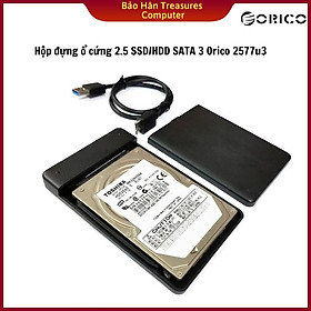 Hộp đựng ổ cứng 2,5" SSD/HDD SATA 3 Orico (HDD Box 2,5" USB 3.0) - Hàng Nhập Khẩu