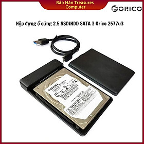 Hộp đựng ổ cứng 2.5" SSD/HDD Orico 2577U3 chuẩn sata 3 cổng USB 3.0 - Hàng Chính Hãng