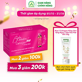 Nước Uống Bổ Sung Bảo Xuân Skin Collagen Hồng Sâm giúp hạn chế lão hóa