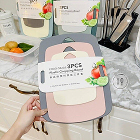 Mua BỘ 3 THỚT CẮT THỰC PHẨM KHÁNG KHUẨN   3 KÍCH THƯỚC CHỐNG XƯỚC   CHỐNG TRƠN TRƯỢT   CHỐNG NẤM MỐC   KHỬ MÙI TIỆN DỤNG