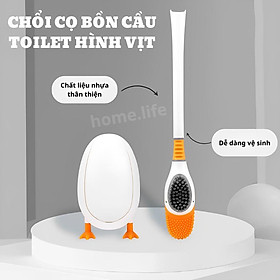 Chổi Cọ Nhà Vệ Sinh Silicon Thông Minh, Cọ Bồn Cầu Cọ Toilet Hình Vịt