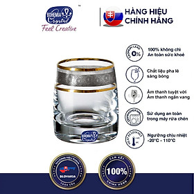 Mua Bộ 6 ly uống rượu mạnh Tiệp khắc mạ platin vàng 24% 060 ml