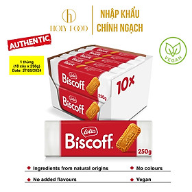 1 Thùng Bánh Quy Giòn Lotus Biscoff thơm ngon hương vị quế - Xuất xứ Bỉ