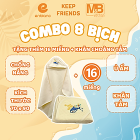 Combo 8 Bịch Tã Quần ENBLANC KEEP FRIENDS Cho Bé Size L26,XL22,XXL18 Chống Tràn, Thấm Hút Nhanh, Mỏng Nhẹ