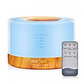 Mua Máy khuếch tán tinh dầu trụ trắng 500ml có remote YM-I2 (giao màu ngẫu nhiên)