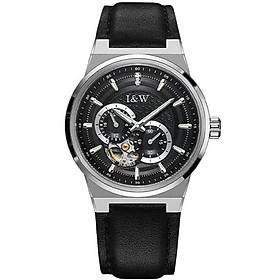 Đồng hồ nam chính hãng I&W CARNIVAL 680G-D2 Kính sapphire ,chống xước ,Chống nước 50m ,Bảo hành chính hãng,Máy cơ (Automatic),dây da cao cấp, thiết kế đơn giản dễ đeo