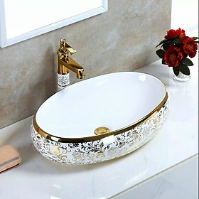 Mua Chậu rửa mặt hoa văn/Lavabo rửa mặt hoa văn