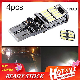 Set 4 Đèn Led 12v 6000k T10 W5W Chuyên Dụng Cho Xe Hơi