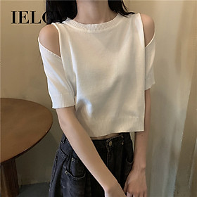 Áo Thun Tay Ngắn Hở Vai Thời Trang Dành Cho Nữ