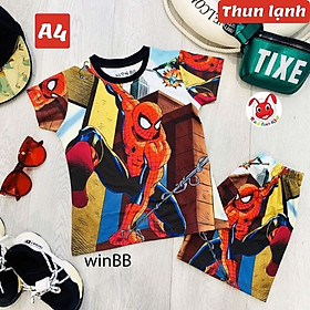 Đồ bộ bé trai hình siêu nhân 10-43kg- Vải thun lạnh -giặt không vỡ hình- Kiến Lửa