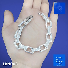 Lắc tay bạc nam, lắc tay bạc FARRA 925 -LBN003
