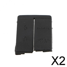 2xUSB HDMI Rubber Dust Door Cover Lid Cap Replacement For Canon EOS 5D Cameras