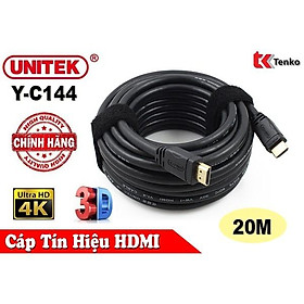 Mua Cáp HDMI 20m hỗ trợ 3D  4K x 2K Unitek Y-C144 - Hàng nhập khẩu