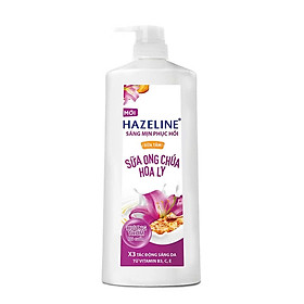 Combo 2 HAZELINE Sữa Tắm Sáng Mịn Sữa Ong Chúa Hoa Ly 670g