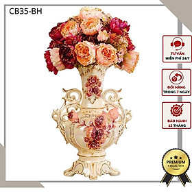 Mua Bình Hoa Thạch Lựu Sứ Xương Men Xà Cừ Tân Cổ Điển CB35-BH