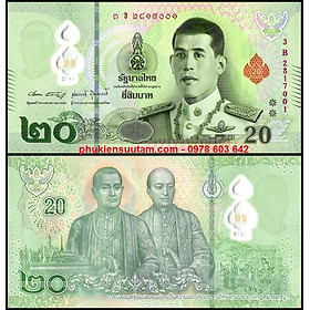 Mua Tờ Châu Á - Thailand - Thái Lan 20 Ba 2022 Polymer UNC - Sưu tầm Độc Lạ tặng kèm phơi nilon - SP005606
