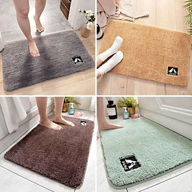 Thảm chùi chân siêu thấm dạng nỉ mịn khổ to 40x60cm