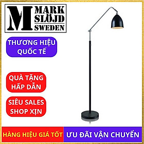 Đèn cây đứng, đèn sàn, đèn trang trí phòng khách, đèn ngủ Markslojd Fredrikshamn, màu đen, hàng chính hãng