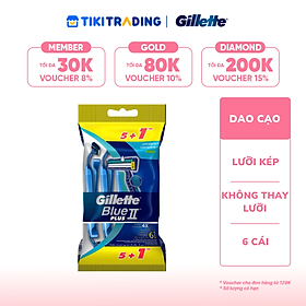 Dao cạo Gillette blue II Plus 5+1 