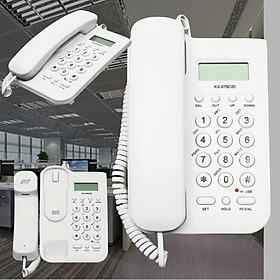Desktop Telephone Corded Phone Caller White Wall Mount Home Office Hotel Table