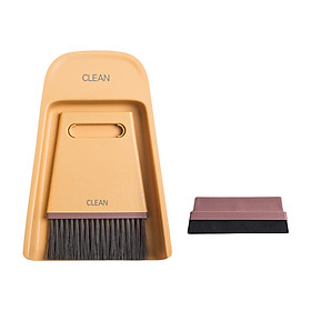 Dustpan and Brush Set Soft Bristles Brush Window Squeegee Mini Hand Broom Lightweight Clean Brush Cleaning Tool Kit