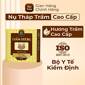 Trầm Nụ Tháp Bảo Trầm – Hộp Vàng 33g | Nụ Trầm Xông Lư – Thơm Sâu Thanh Tịnh | Tự Nhiên