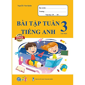 Sách - Bài Tập Tuần Tiếng Anh 3 - Tập 1 1 cuốn