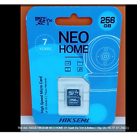 Thẻ nhớ 256GB NEO HOME D1 Xanh Da Trời (Lifetime | Hộp 50c HS-TF-D1-256G ) hàng chính hãng