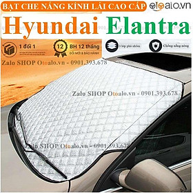 Tấm che chắn nắng nóng kính lái xe ô tô Hyundai Elantra 3 Lớp Cao Cấp - OTOALO