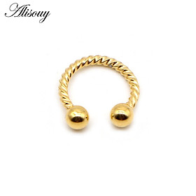 1 khuyên mũi 16G 6/8/10mm dạng kẹp hình chữ C cho nam nữ